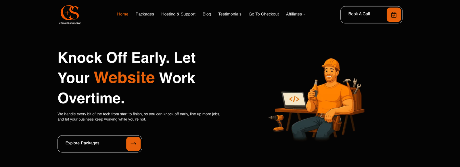 Connect & Serve project screenshot