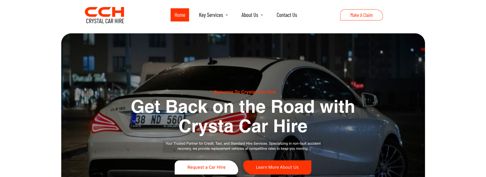 Crystal Car Hire project screenshot