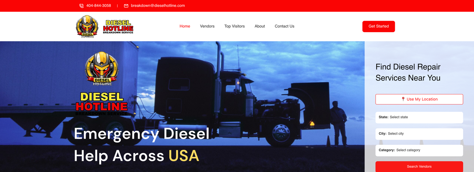 Diesel Hotline project screenshot