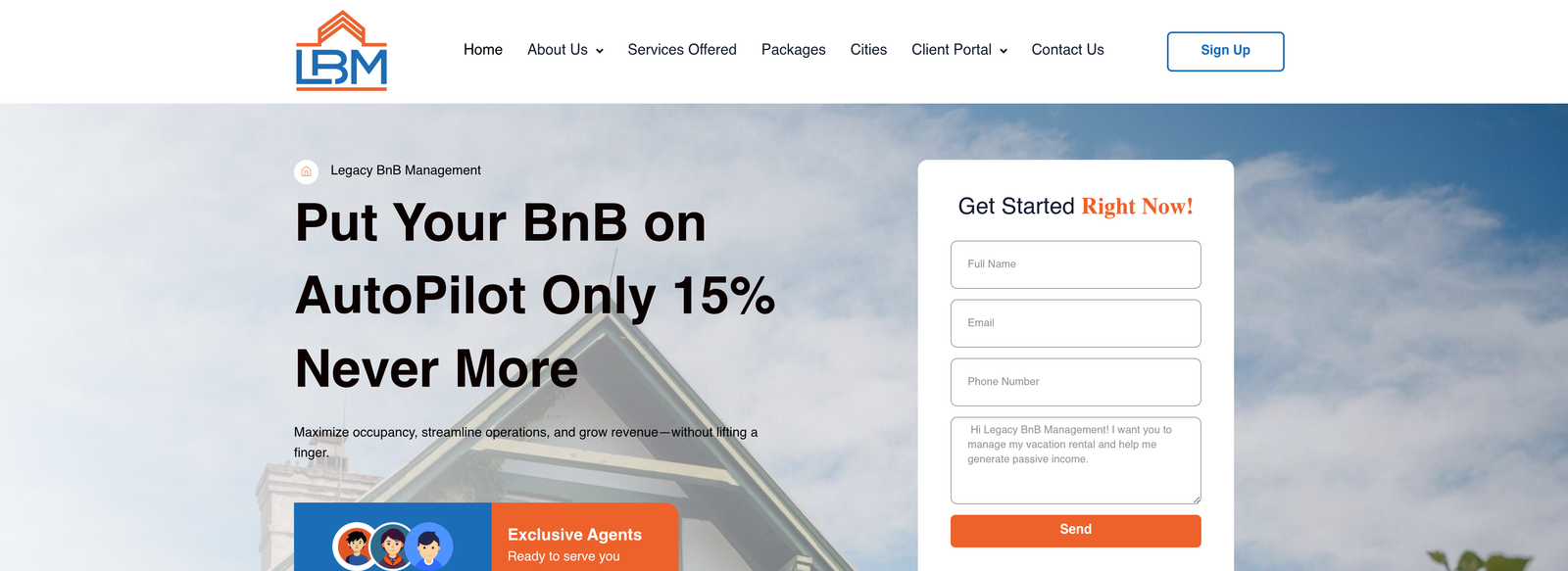 Legacy BNB Management project screenshot