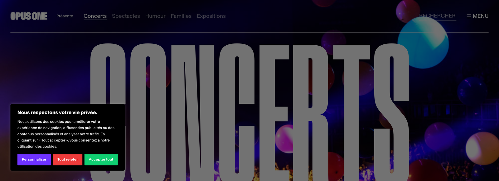 Opus One project screenshot