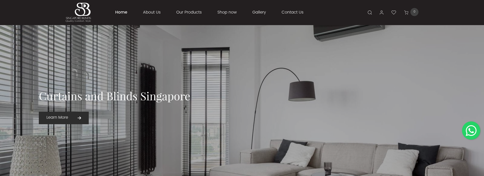 Singapore Blinds project screenshot