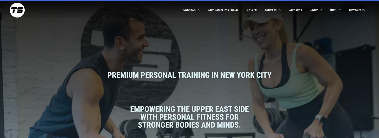 TS Fitness NYC project screenshot