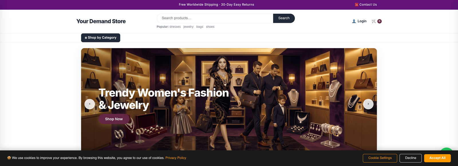 Your Demand Store project screenshot