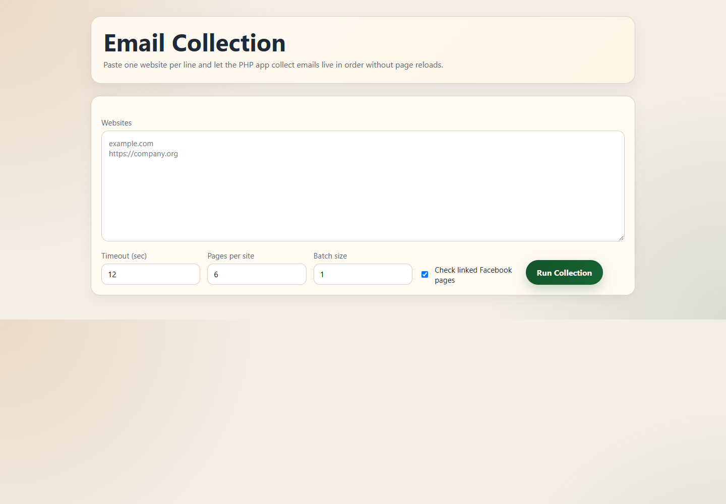 Business Email Finder project screenshot
